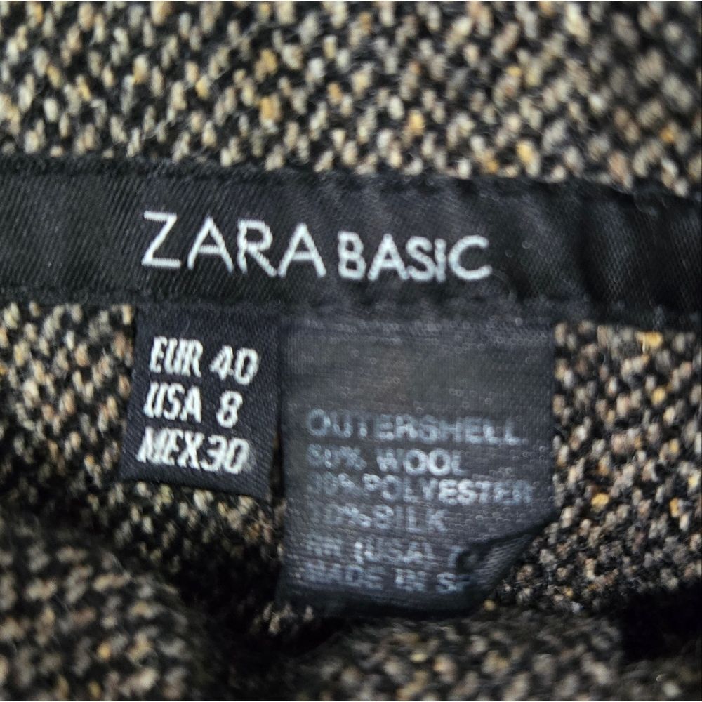 🐢 Zara Classic Wool and Silk Skirt.  Size 8/L - Picture 4 of 12